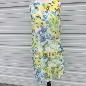 American Living sleeveless floral lined summer dress size 6